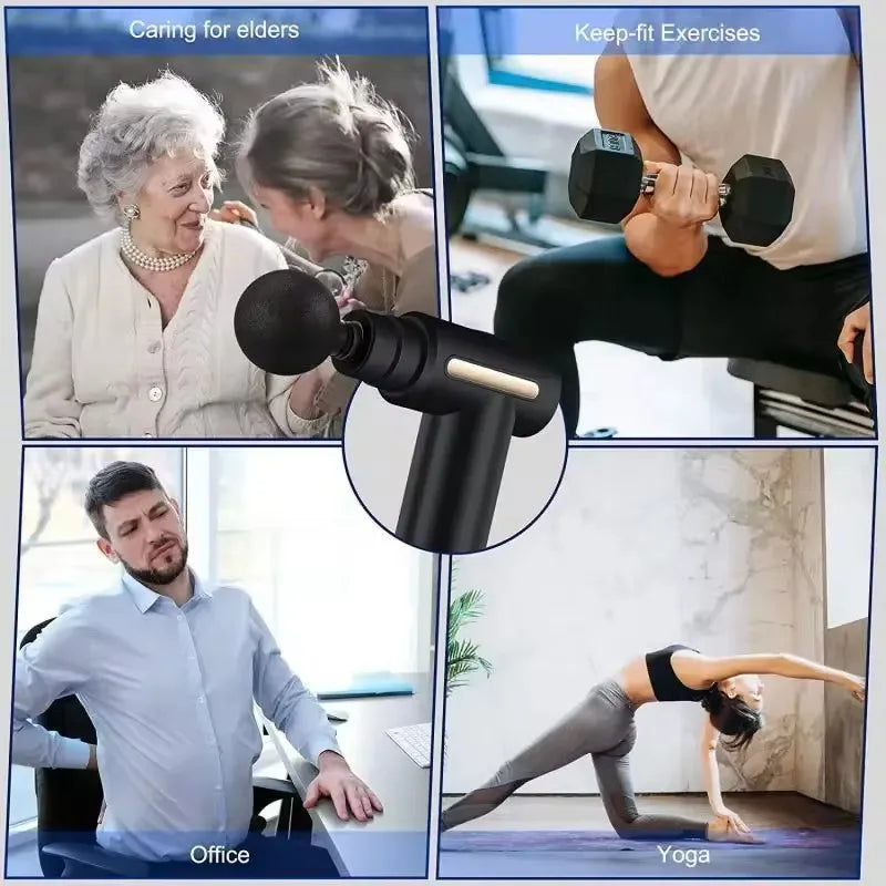 Fascia Gun Muscle Relaxation Massager Electric Vibration Massage Gun