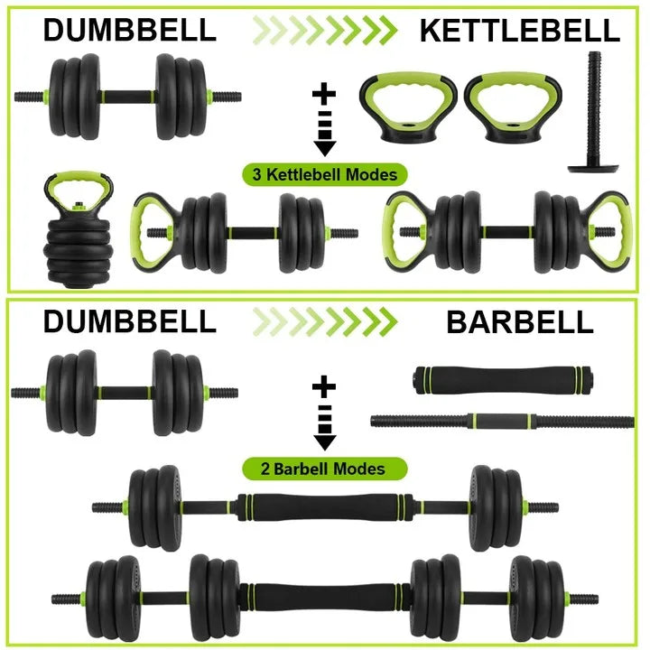 TWISTER.CK Adjustable Dumbbells Free Weight Set 4 In 1
