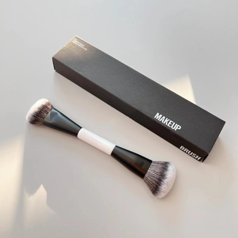 F4 Dual Ended Foundation Brush for Face Powder Blush Concealer