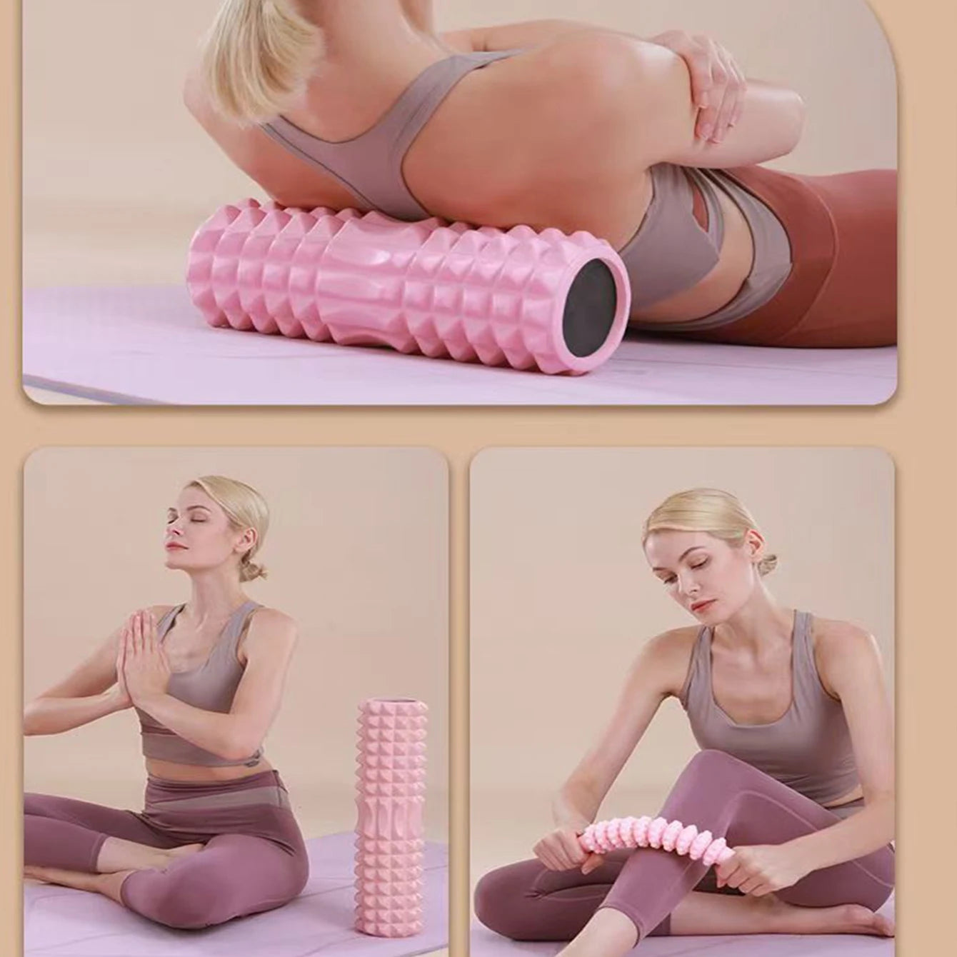Crescent Solid Foam Yoga Post For Fitness And Pilates