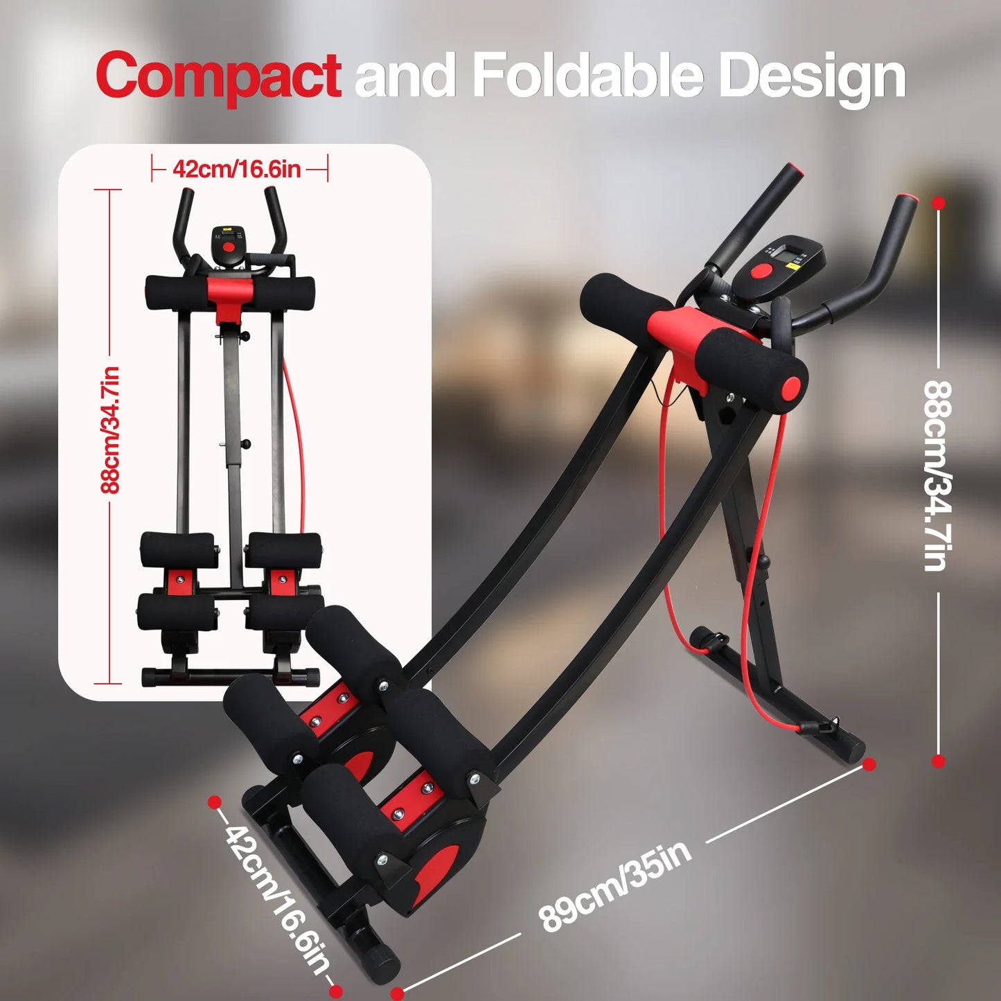 Abdominal Curling Exercise Machine Foldable Abdominal Trainer