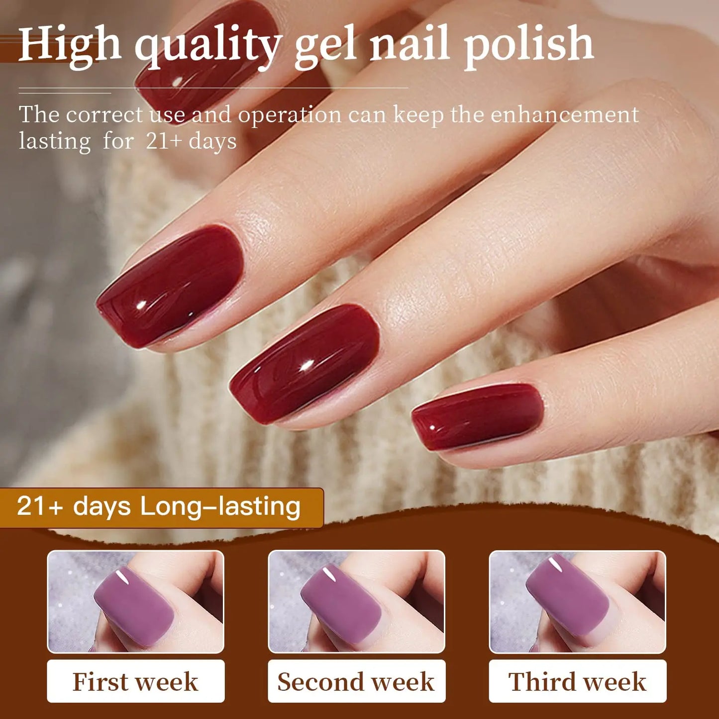 Gel Nail Polish Kit With Base Coat Top Coat MatteFinish