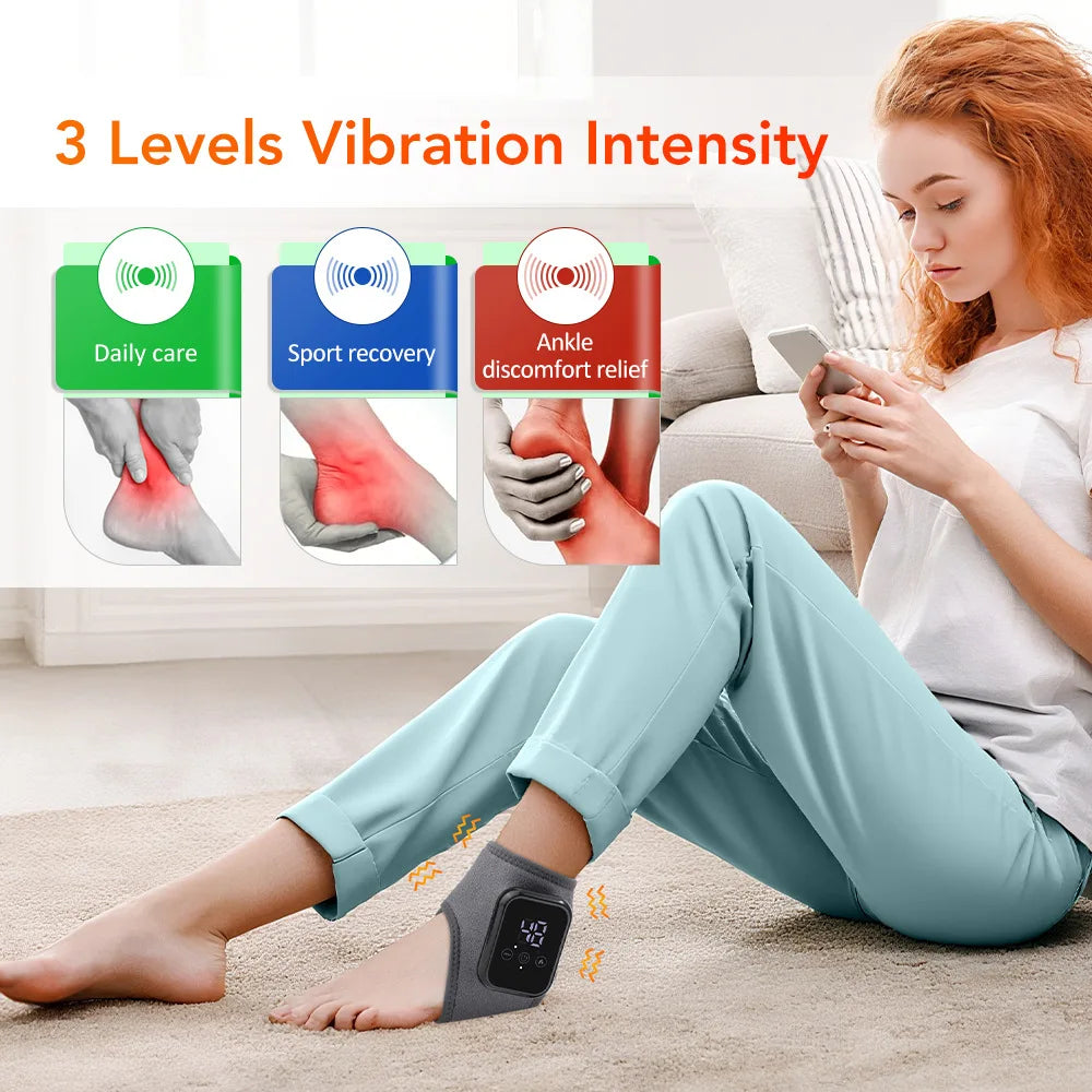Jitesy Electric Foot Massager With Heat Vibration For Plantar Relief