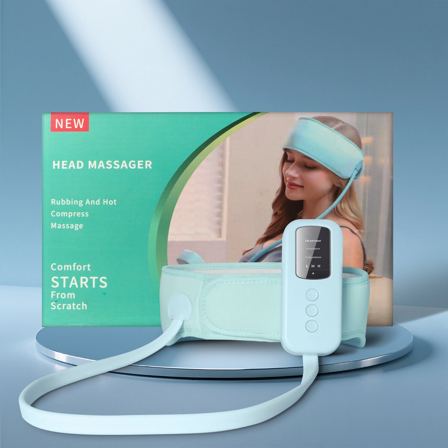 USB Powered Migraine Relief Cap Head And Eye Massager Heating