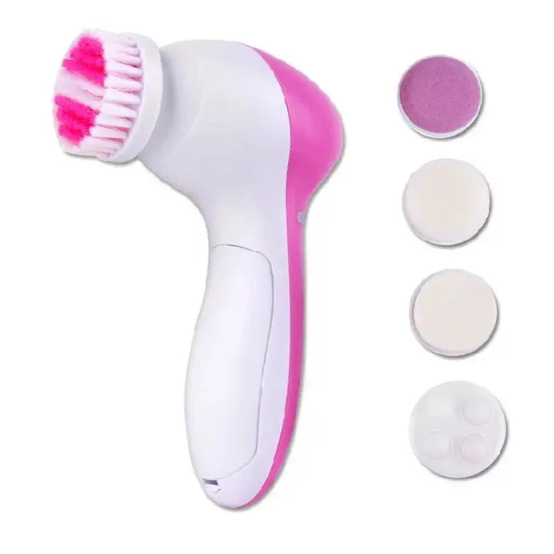 Five In One Electric Facial Cleansing Brush Massager