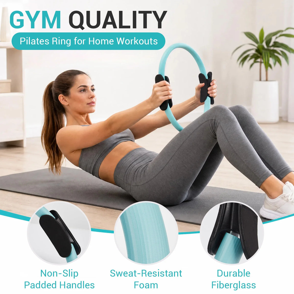 Premium Pilates Training Set With Exercise Bands And Accessories
