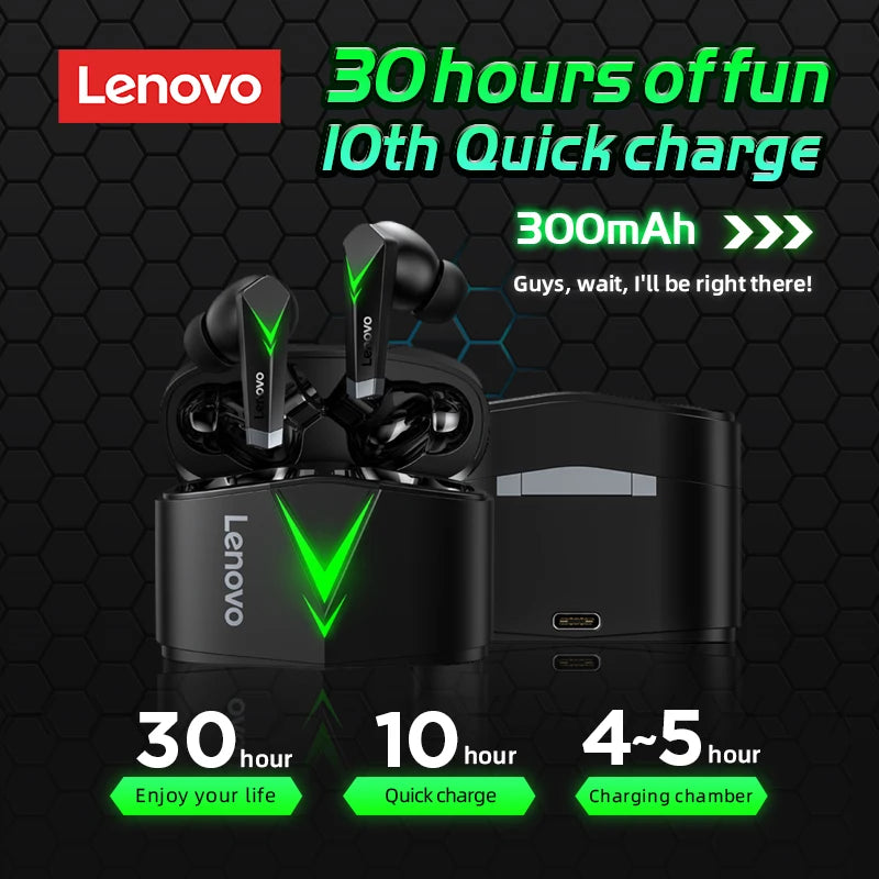 Lenovo LP6 Bluetooth 5.0 Headphones With Active Noise Cancellation