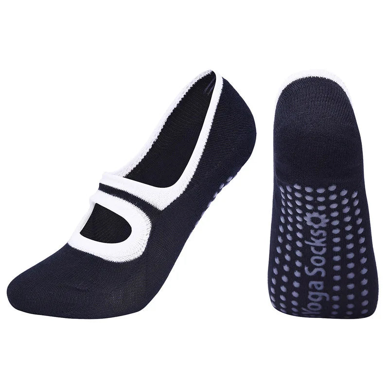 Women Anti Slip Yoga Socks Breathable Gym Fitness Training