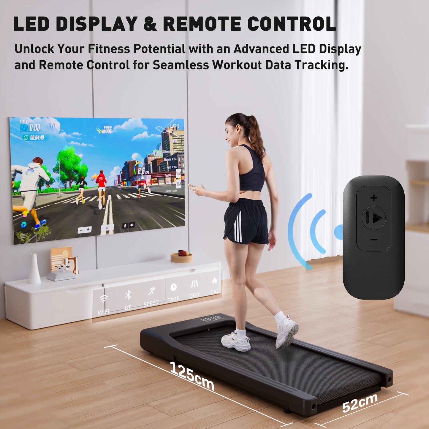 Promoation Walking Treadmill 2.5HP Portable Home Exercise Machine