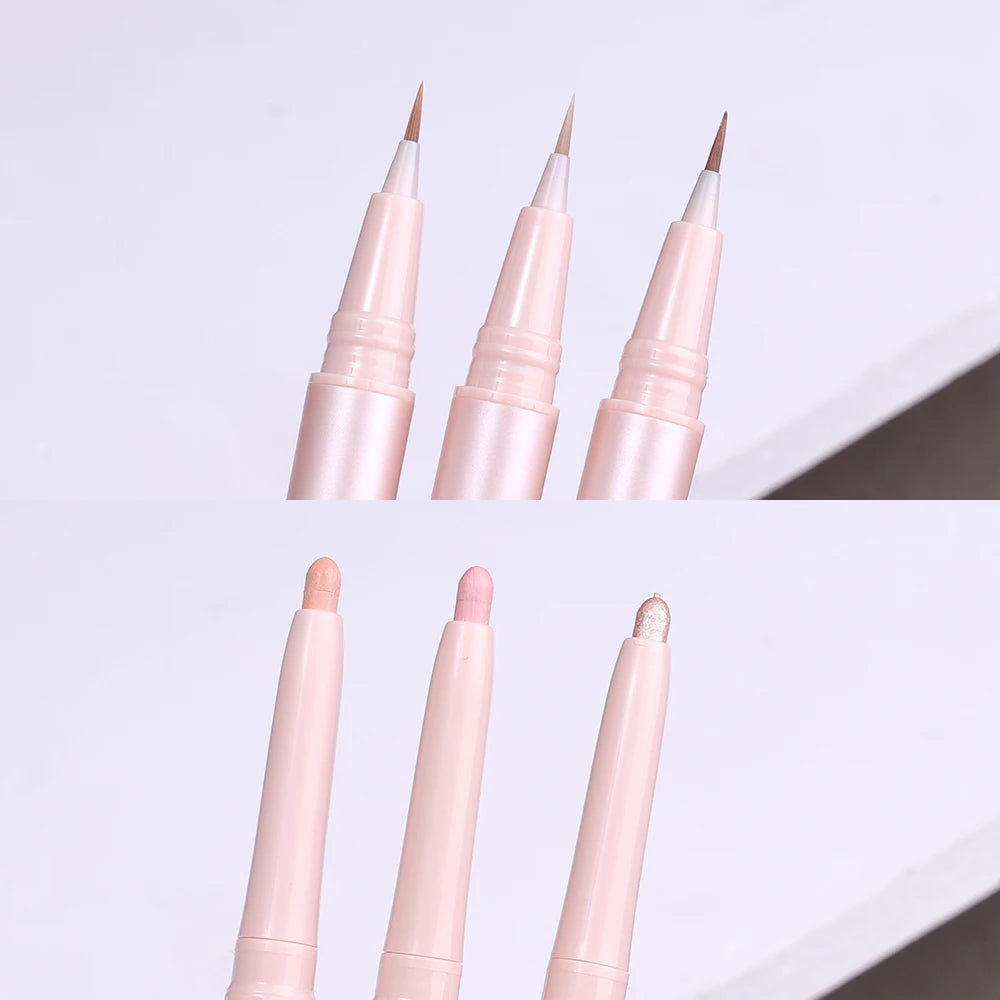 Double-Ended Makeup Pen With Slim Soft Brush Tip