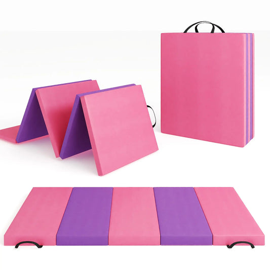 HiMISS Premium Foldable Gymnastics Exercise Mat For Home Fitness