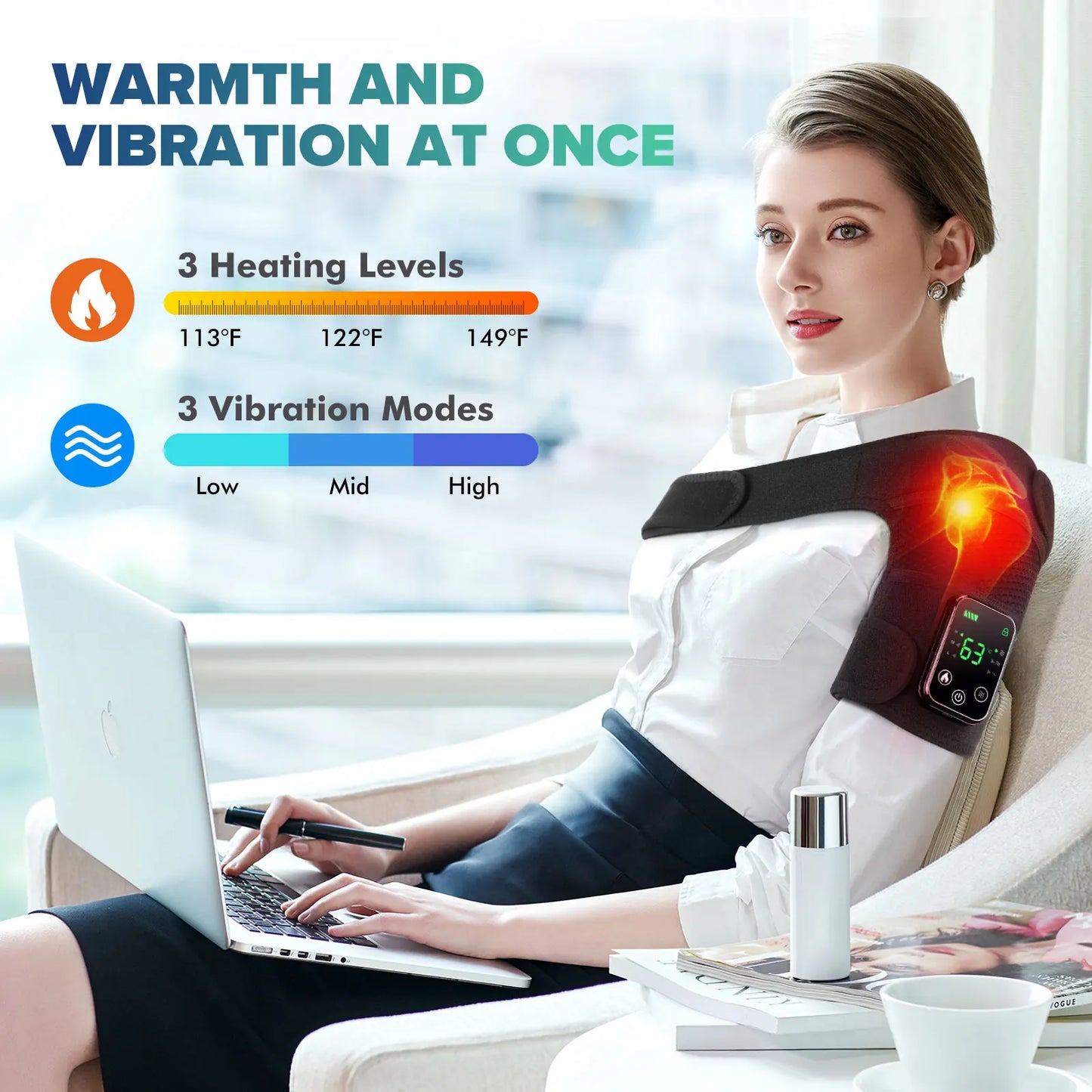 Intelligent Electric Heating Knee Protection Massage Device For Joints