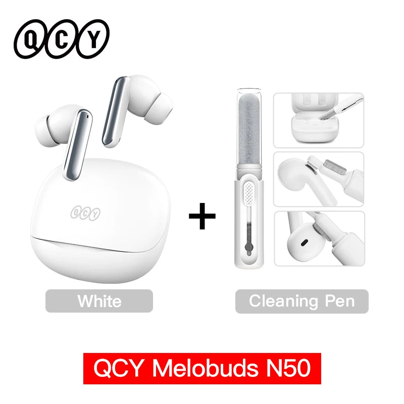 QCY Melobuds N50 ANC Wireless Earphones Bluetooth 5.4 Multi-Point