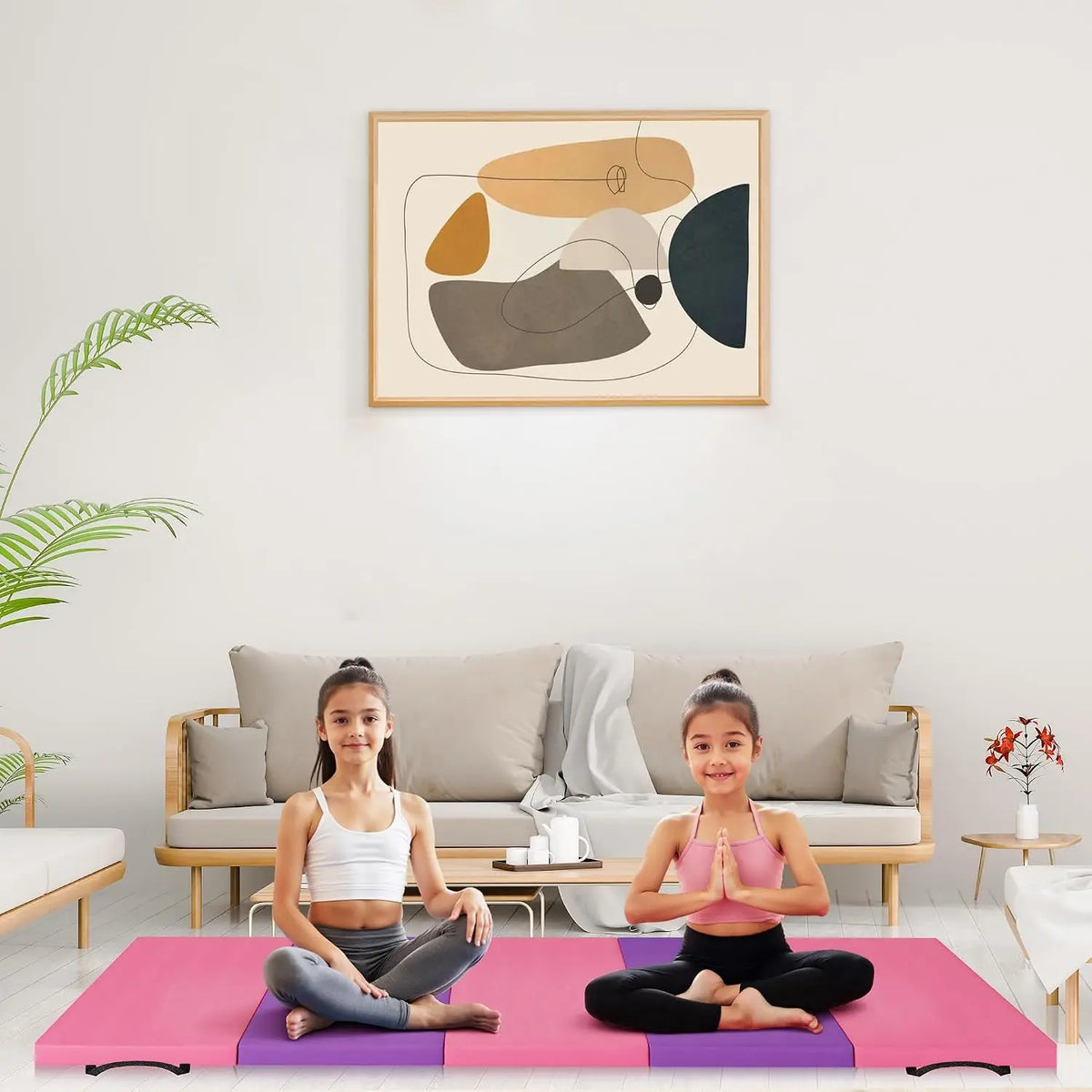 Foldable High Density Foam Exercise Mat For Home Gym