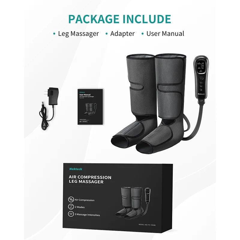 Nekteck Leg Massager Air Compression Calf Wraps For Circulation