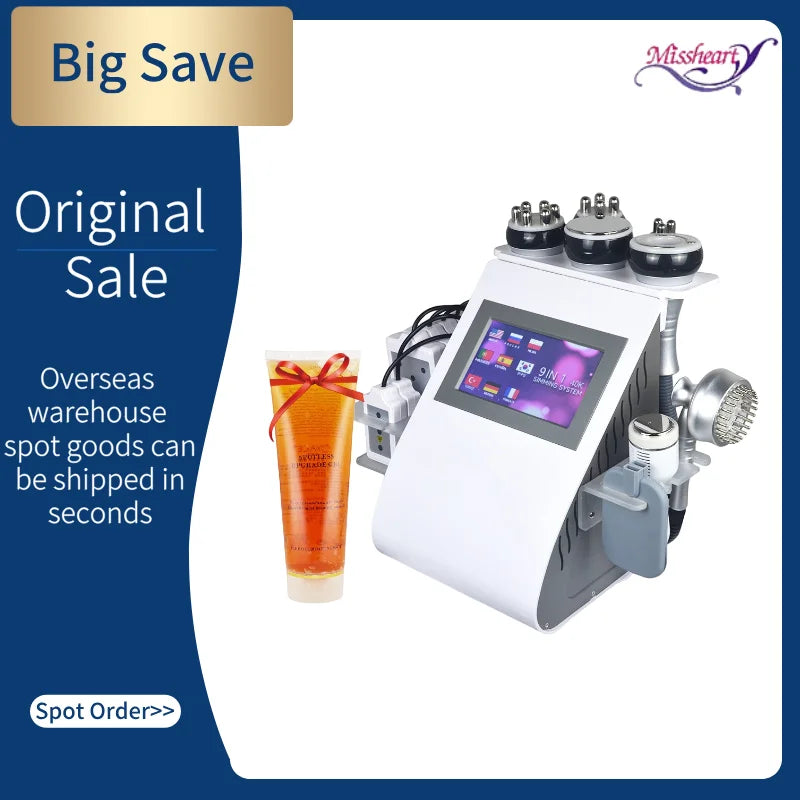 Missheart 9-In-1 Cavitation Ultrasonic Weight Loss Lifting Massager