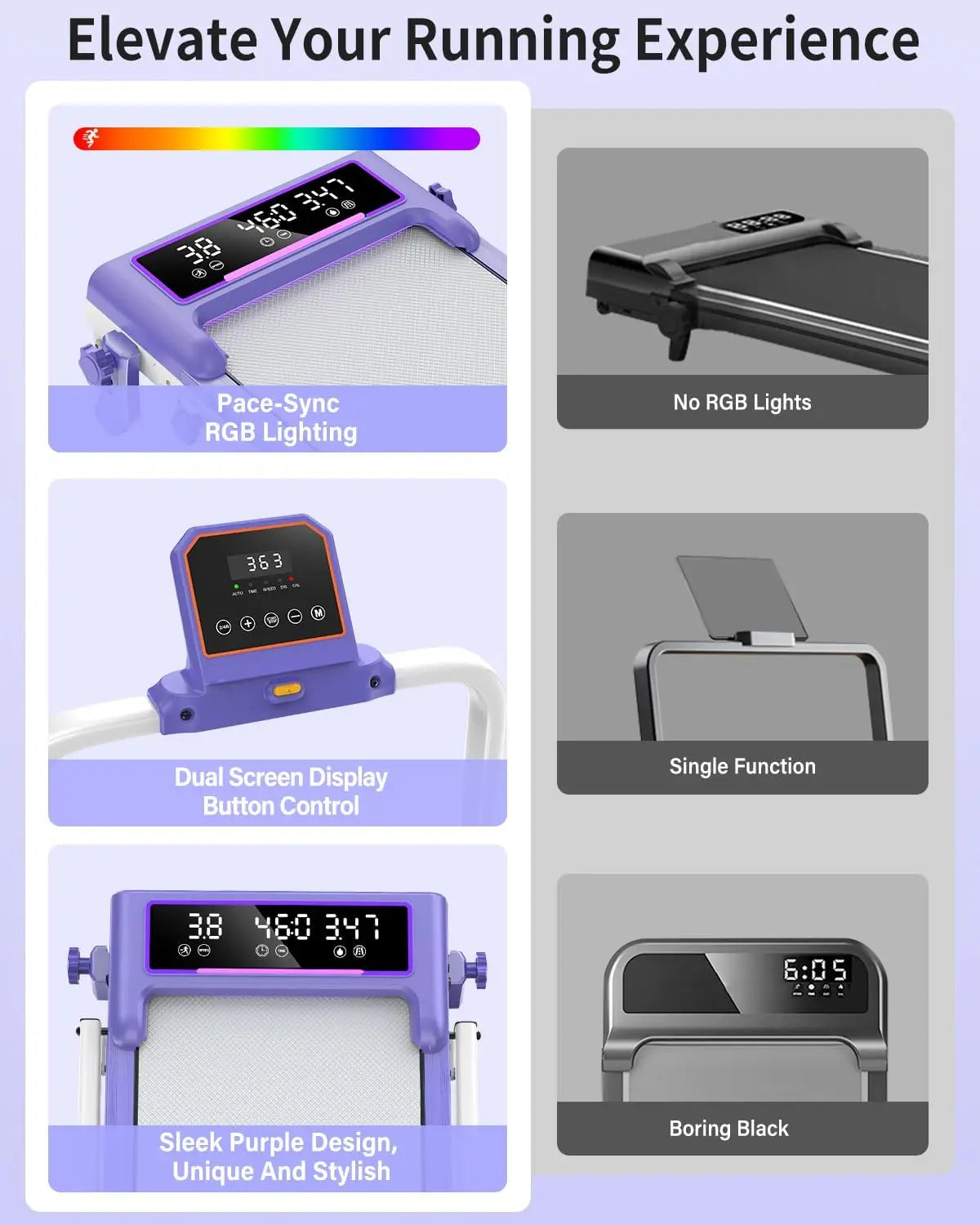 Folding Walking Pad With Incline And Dual Screen Display