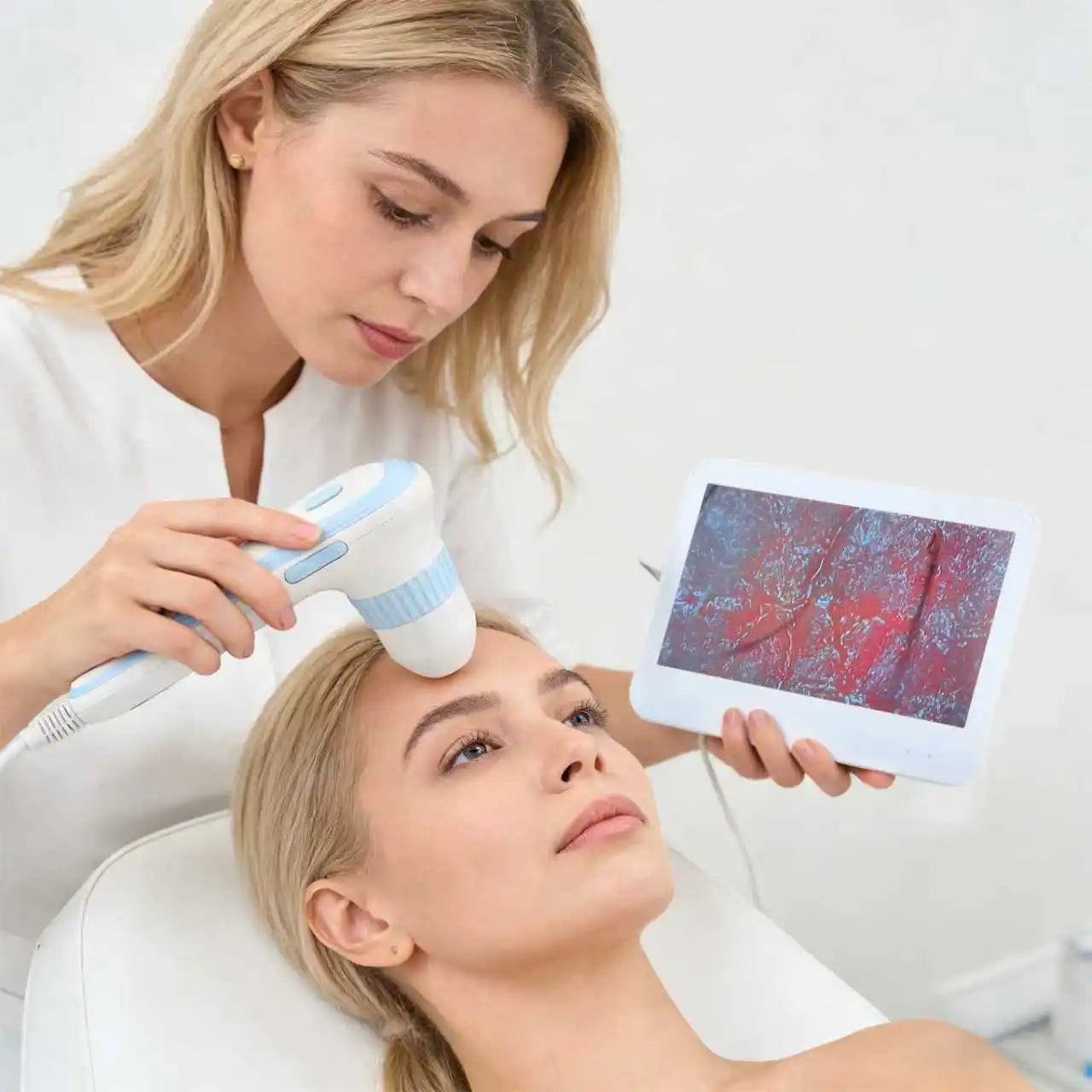 USB Electric Nano Microneedle Pen for Facial Care with Nibs