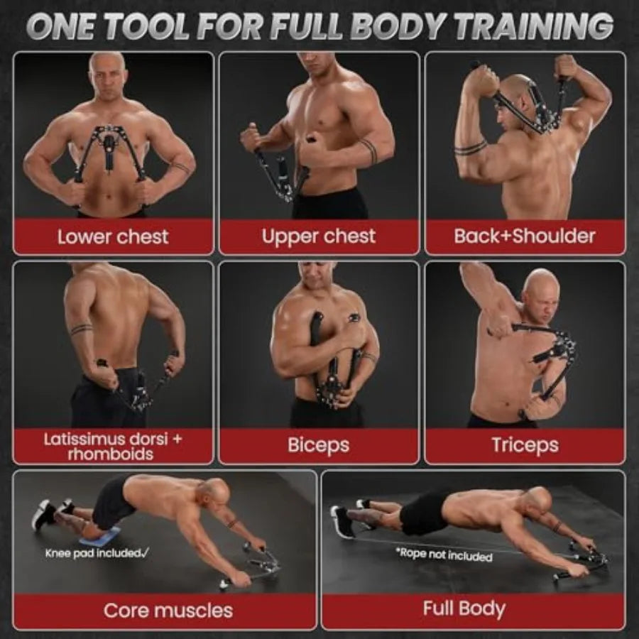 SHXI Twister Arm Trainer 3 in 1 Hydraulic Chest Workout Ab Roller