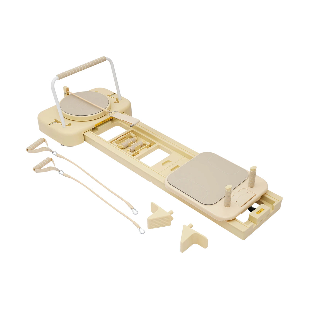 Foldable Pilates Fitness Board With Tension Bands And Balance Trainer