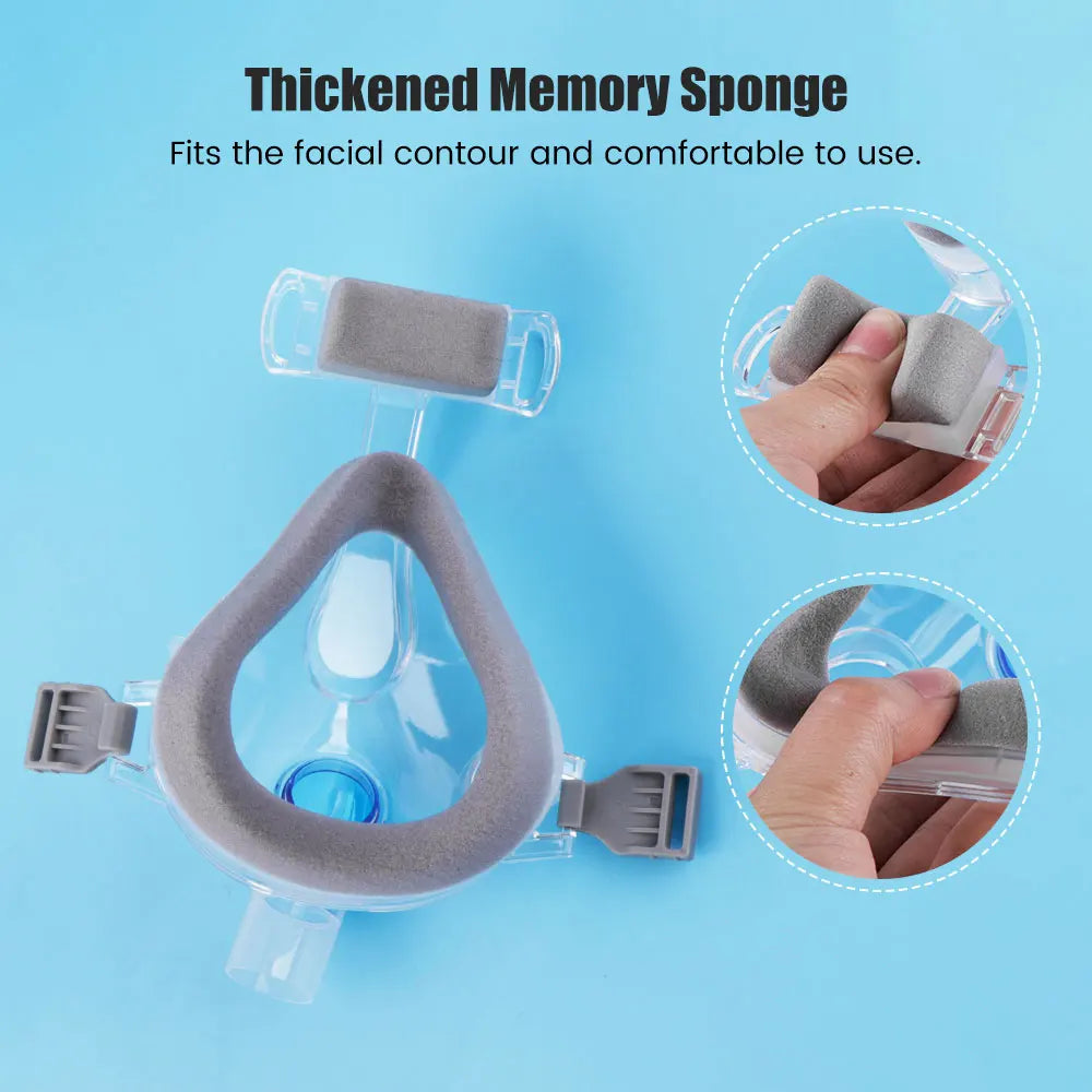 CPAP Auto Breathing Mask For Sleep Apnea With Headgear