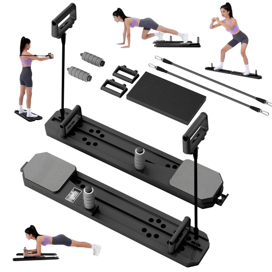 Portable Pilates Board For Core Fitness With Ski Balance Board And Reps Timer
