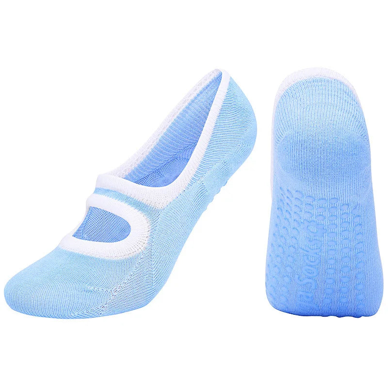 Women Anti Slip Yoga Socks Breathable Gym Fitness Training