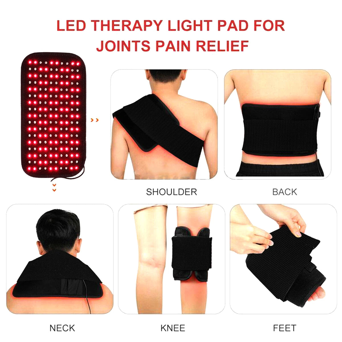 Near Infrared Red Light Therapy Waist Wrap 660nm 30W Pain Relief