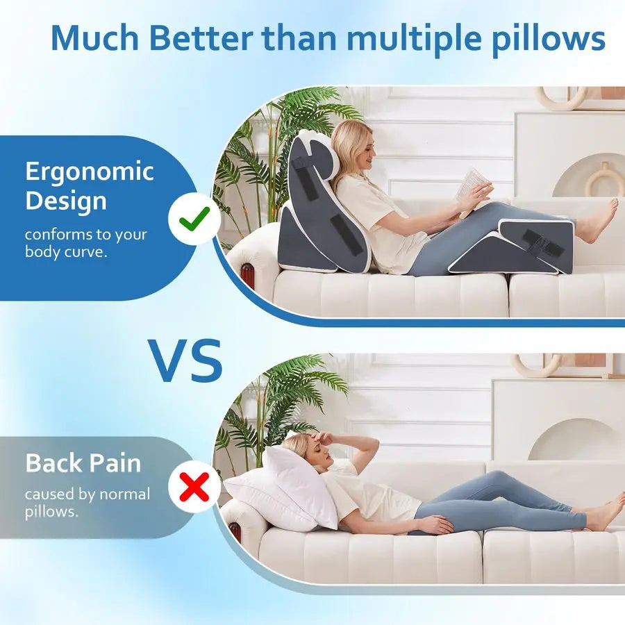 Wedge Pillow Set for After Surgery Orthopedic Pain Relief