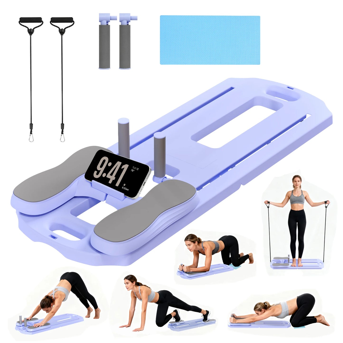 Foldable Pilates Abs Board 5 In 1 Core Fitness Equipment