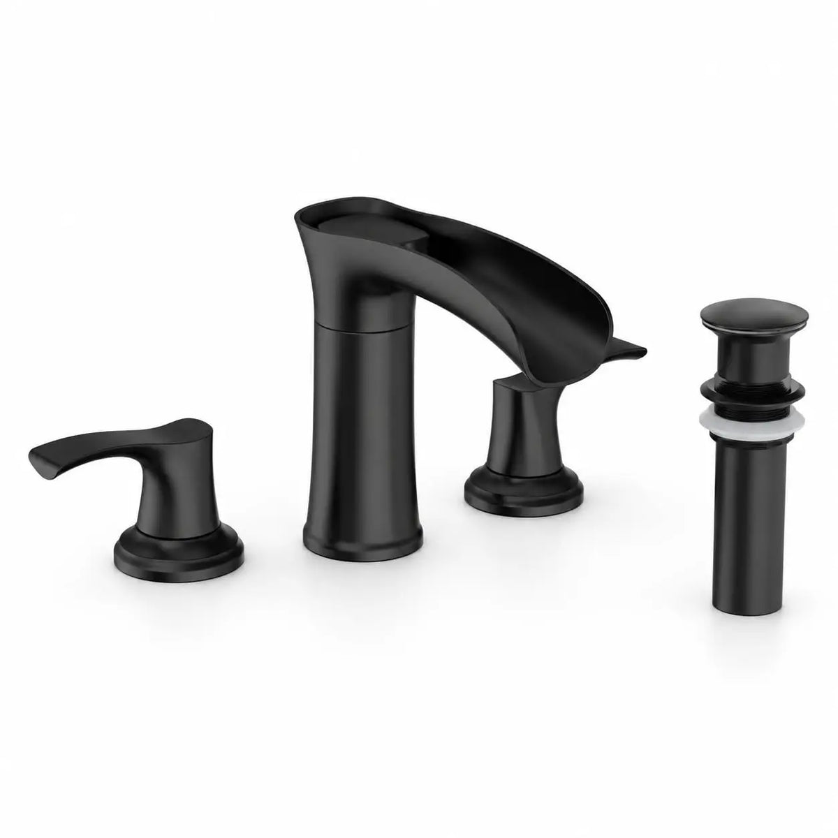 HiMISS Waterfall Bathroom Faucet Dual Handle Sink Tap