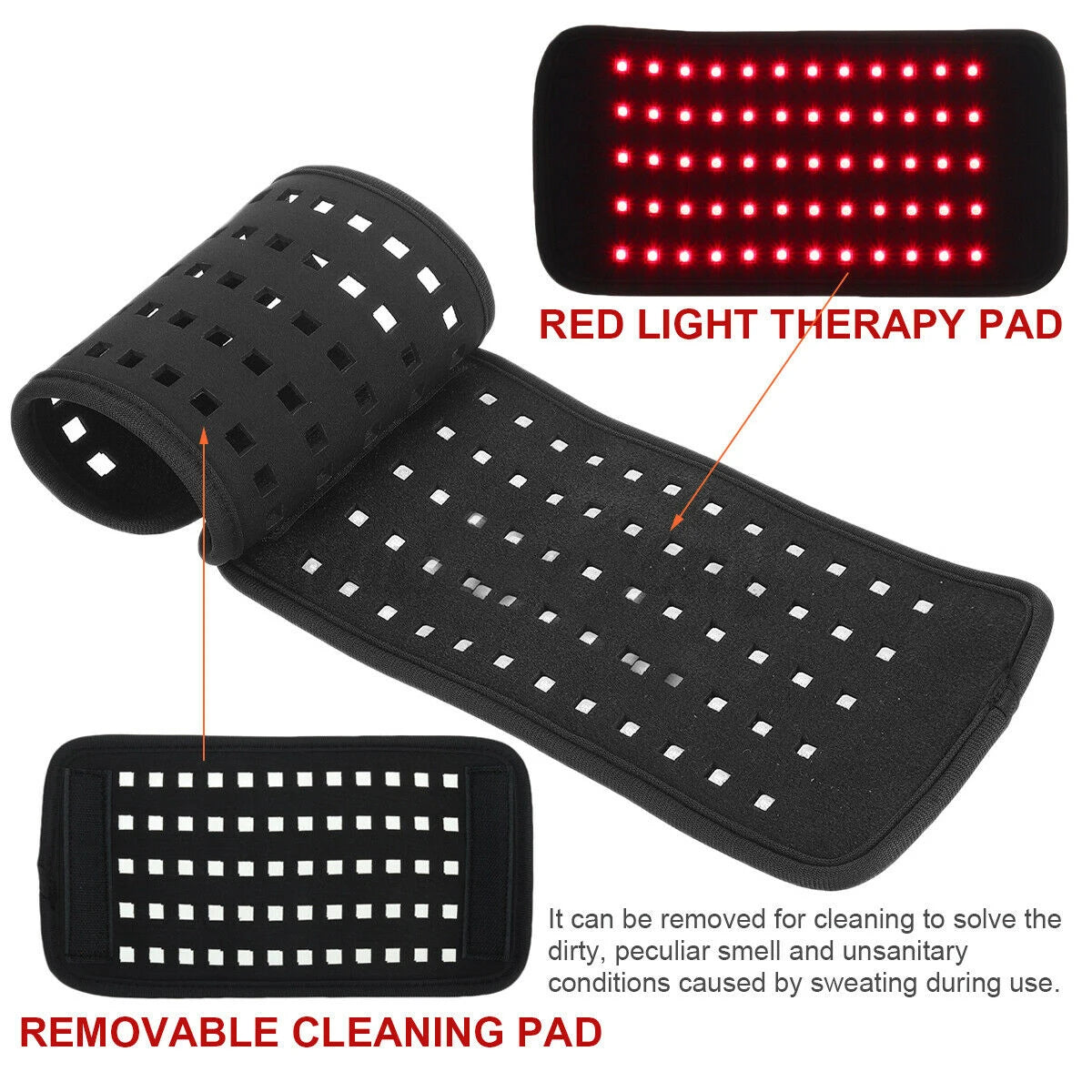 Near Infrared Red Light Therapy Waist Wrap 660nm 30W Pain Relief