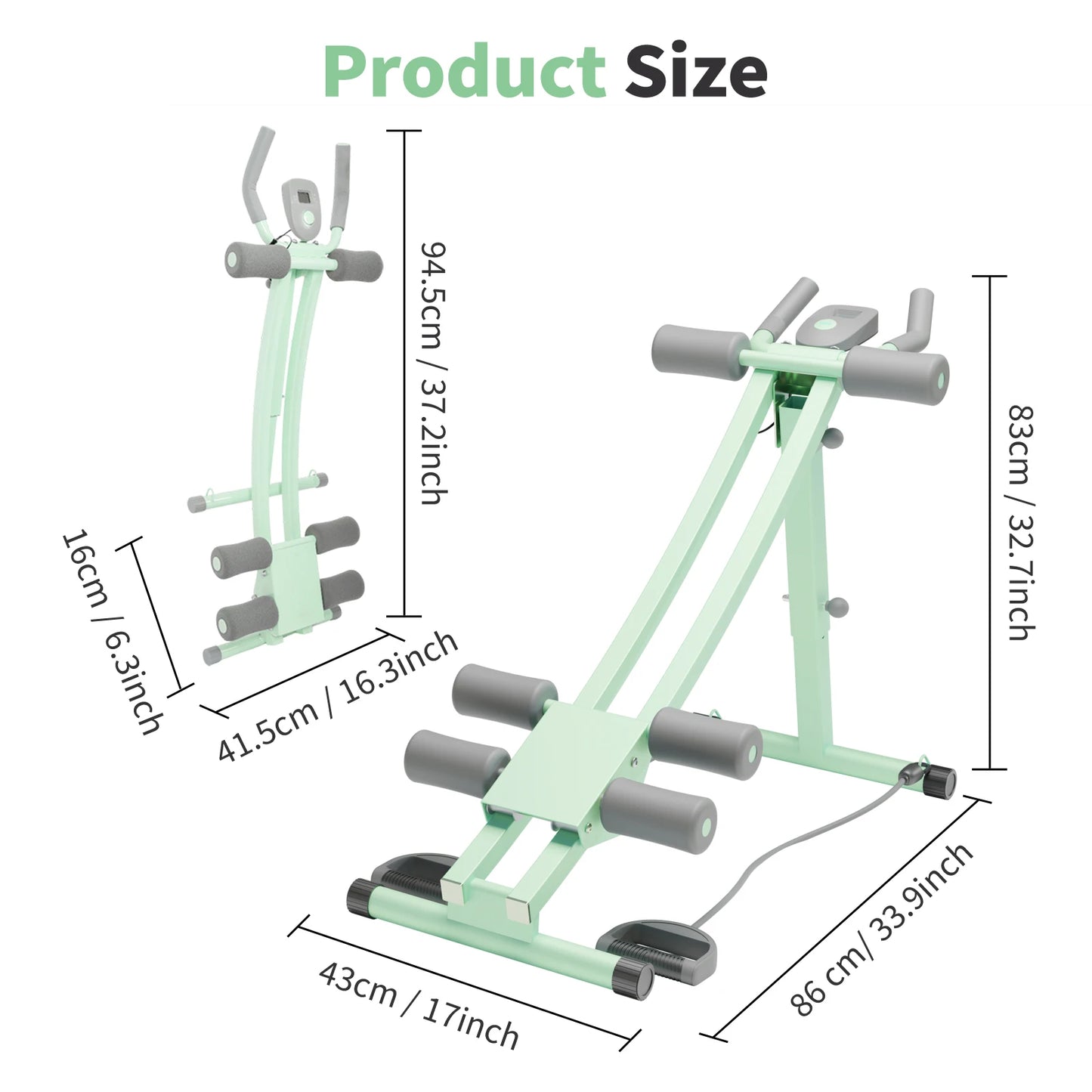 Abdominal Curling Exercise Machine Foldable Abdominal Trainer