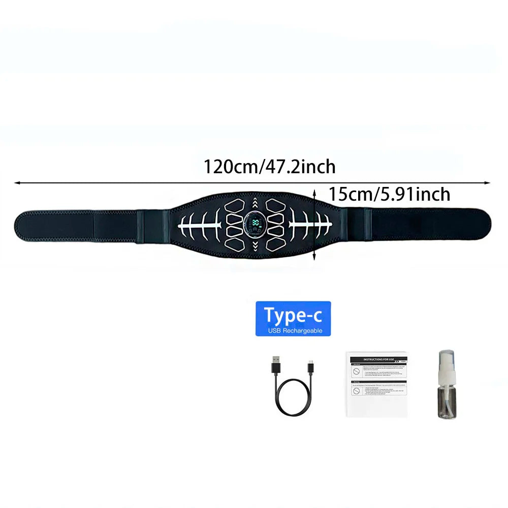 EMS Abdominal Toning Belt Muscle Stimulator Abs Trainer