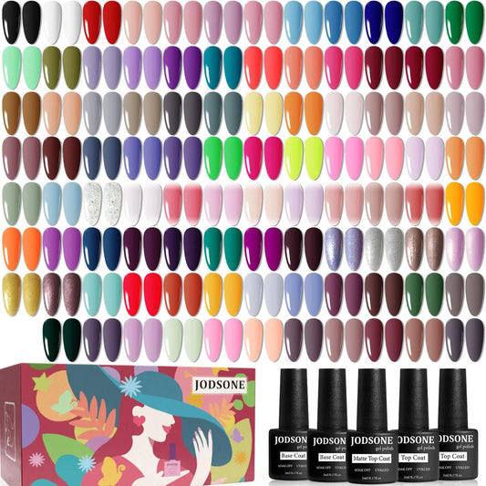 Gel Nail Polish Kit With Base Coat Top Coat MatteFinish