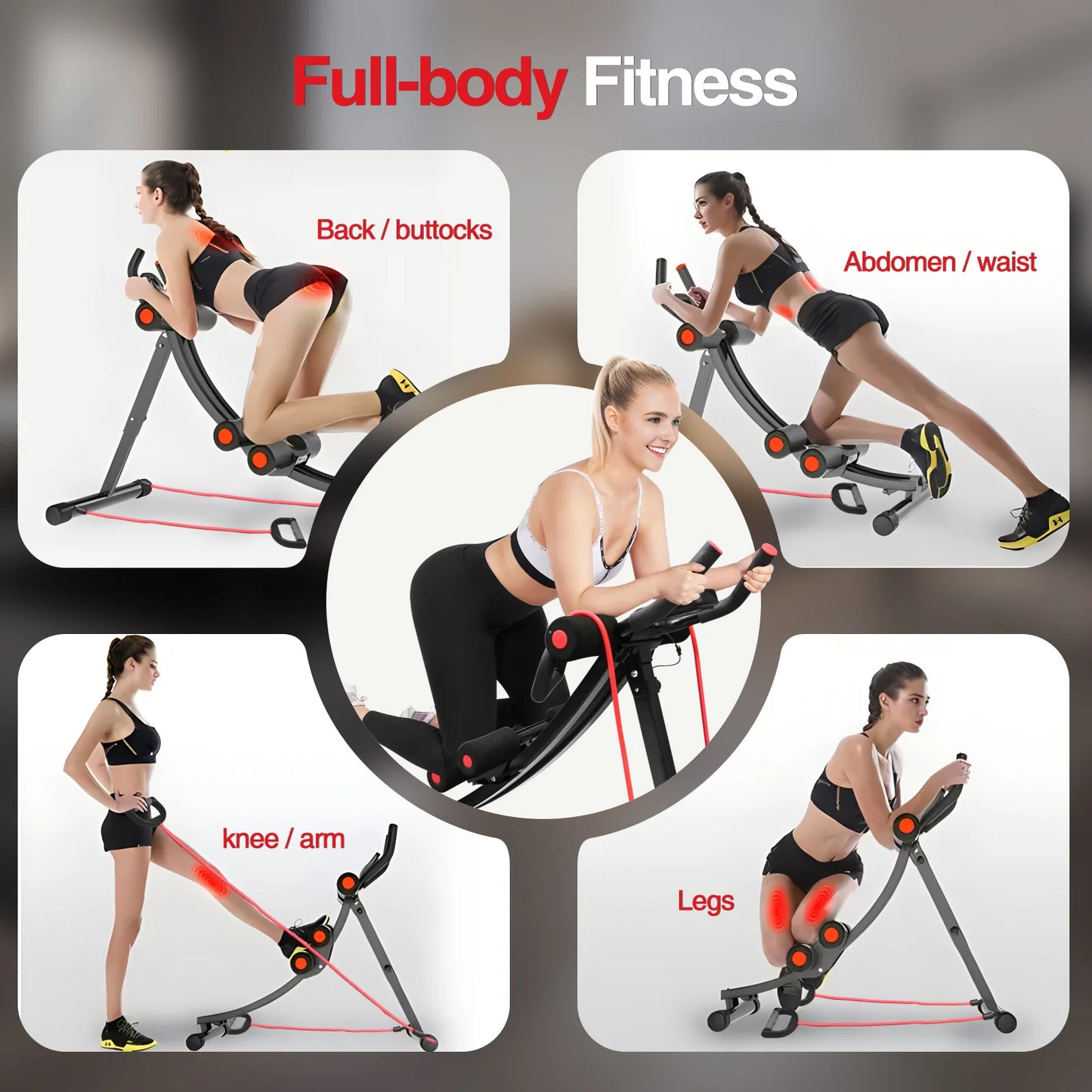 Foldable Ab Machine For Home Gym Core Training And Abs