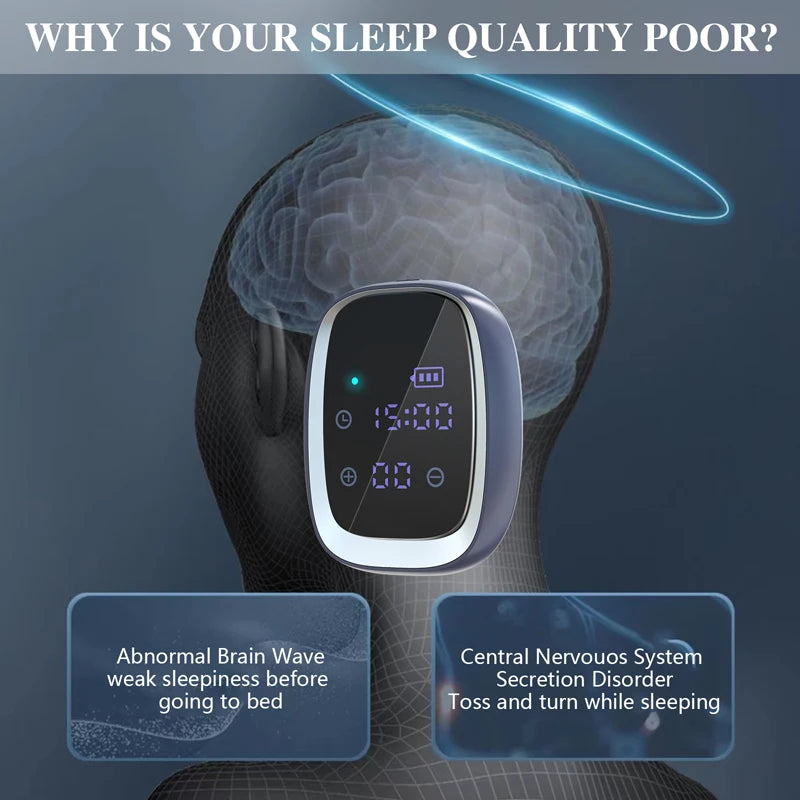 Sleep Aid Device With CES Stimulation Therapy For Fast Sleep