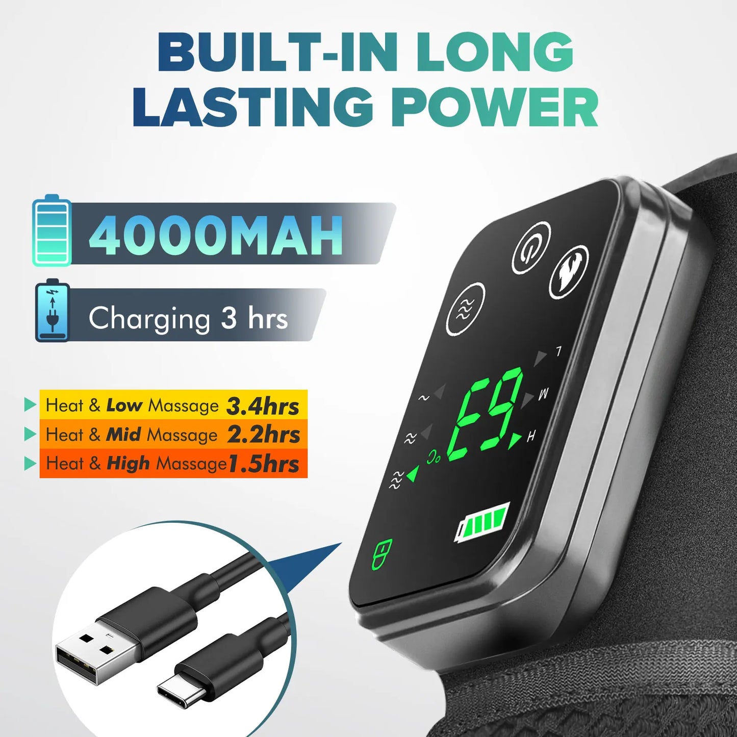 Intelligent Electric Heating Knee Protection Massage Device For Joints