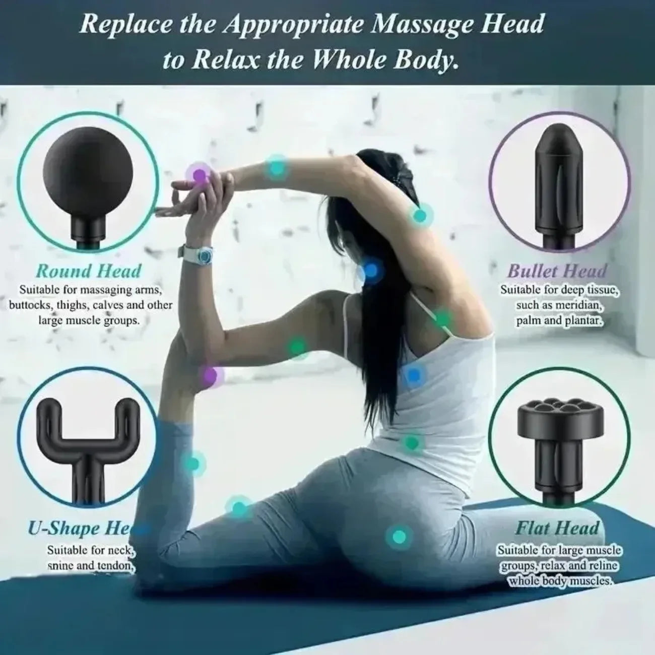 DIAMRI Mini USB Massage Gun Portable Fascia Relaxer for Neck