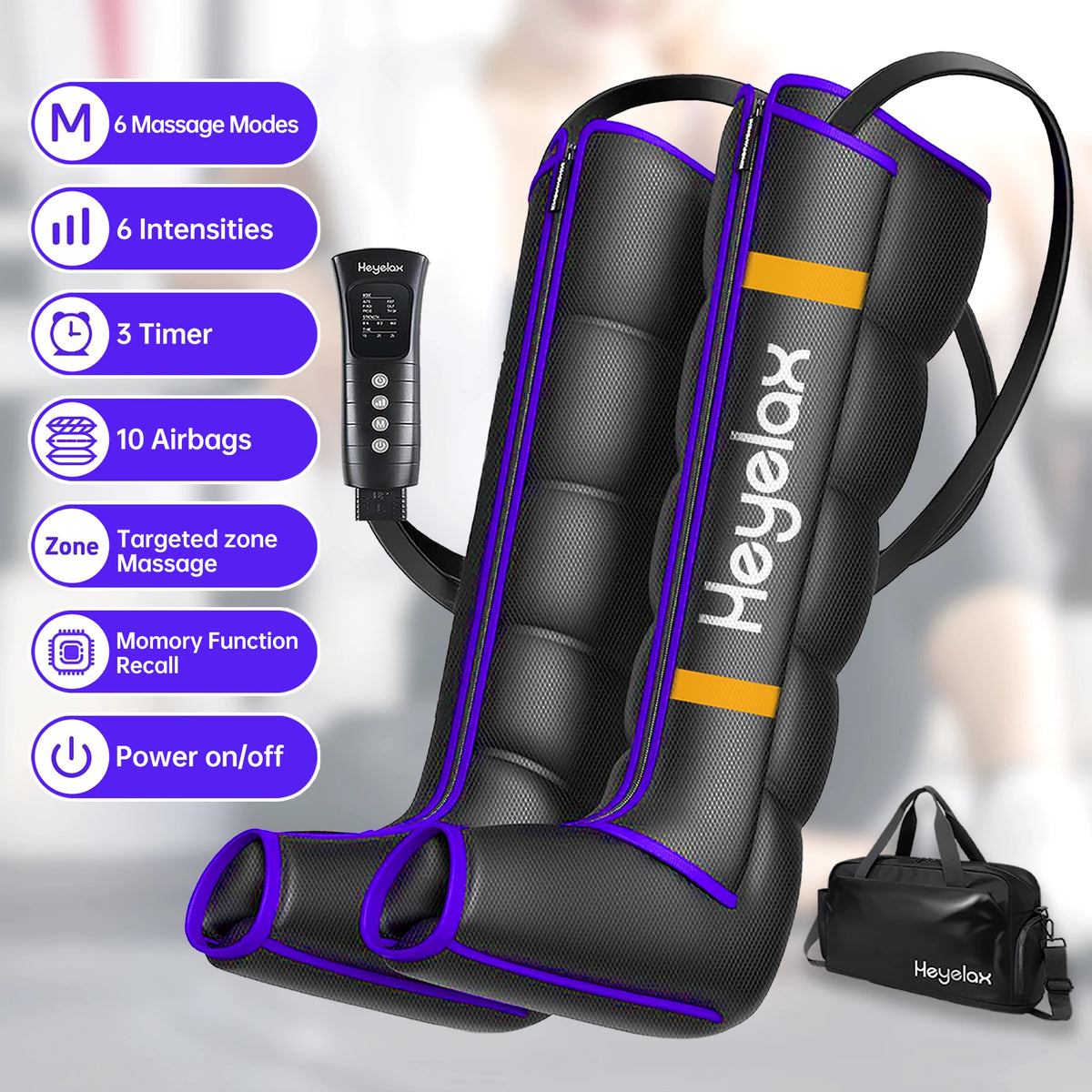 Heyelax Air Compression Massager Boots For Muscle Recovery