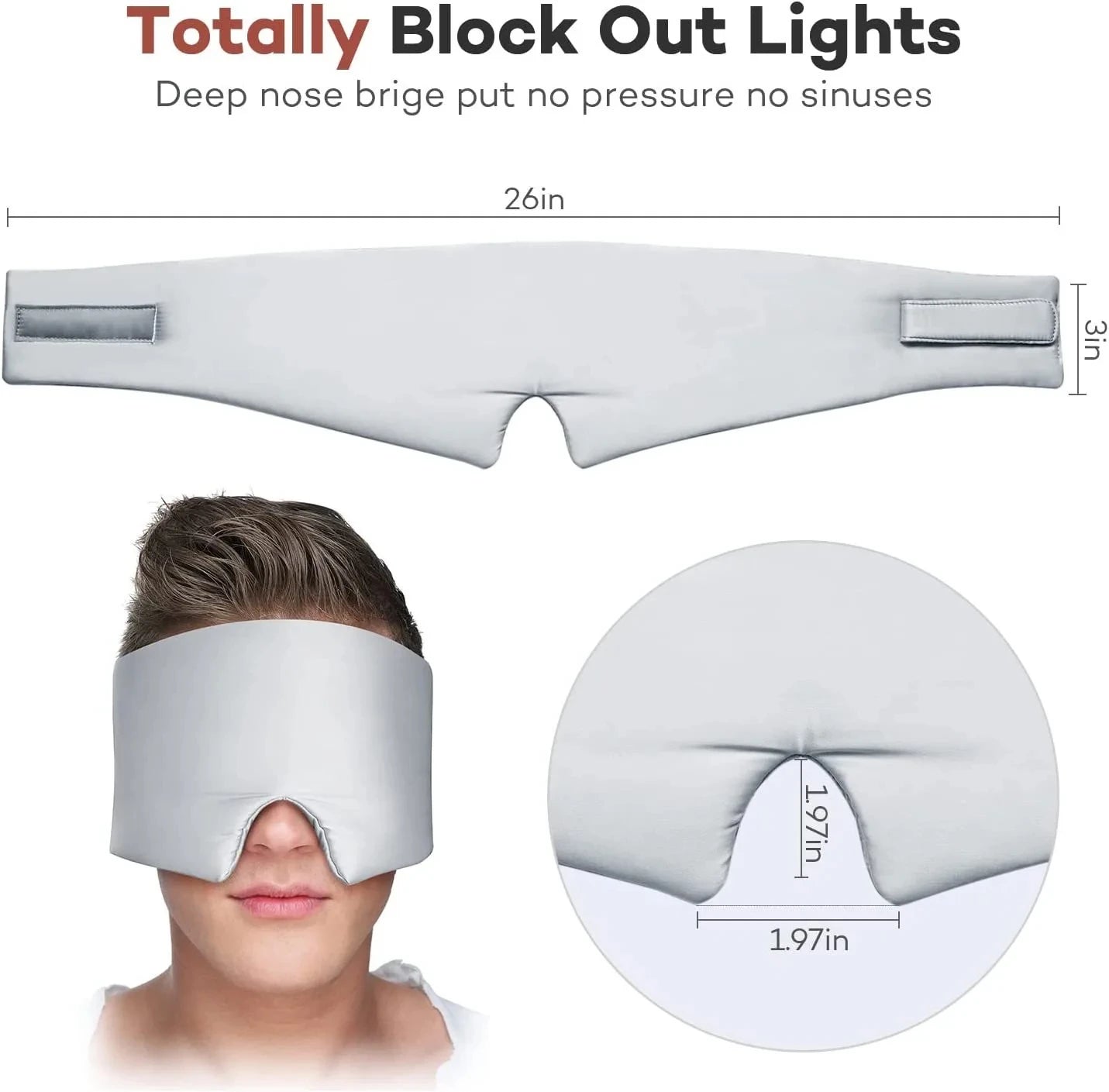 Zoechic Mulberry Silk Sleep Mask With Adjustable Headband