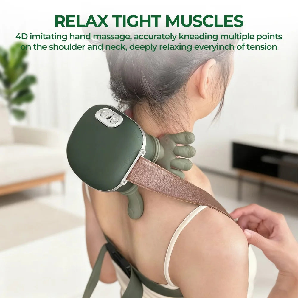 Foreverlily Bionic Finger Neck and Shoulder Massager Wireless
