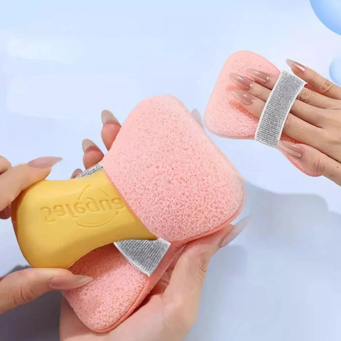 Bath Exfoliating Soap Bag Foaming Net Pouch Scrubber
