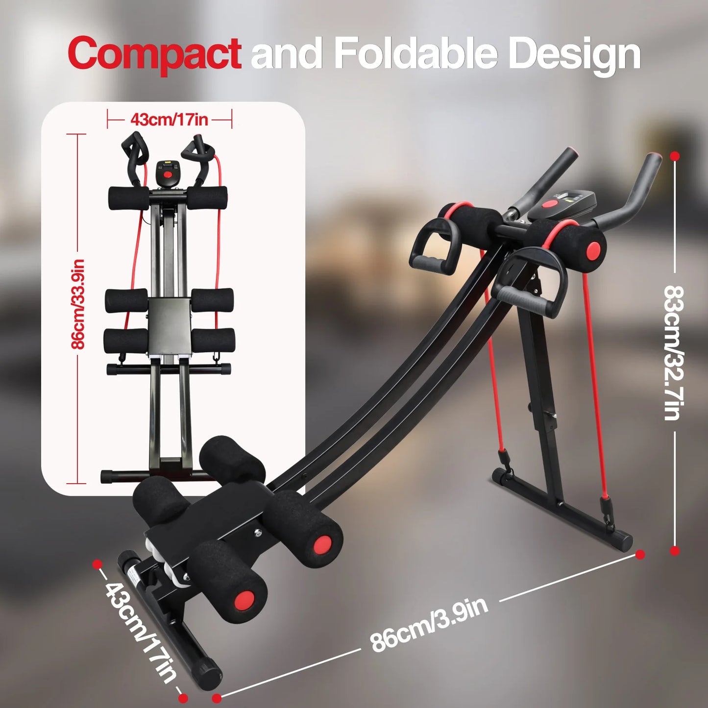 Foldable Ab Machine For Home Gym Core Training And Abs