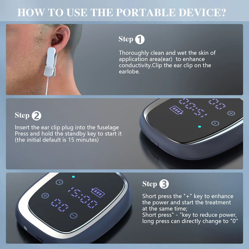 Sleep Aid Device With CES Stimulation Therapy For Fast Sleep