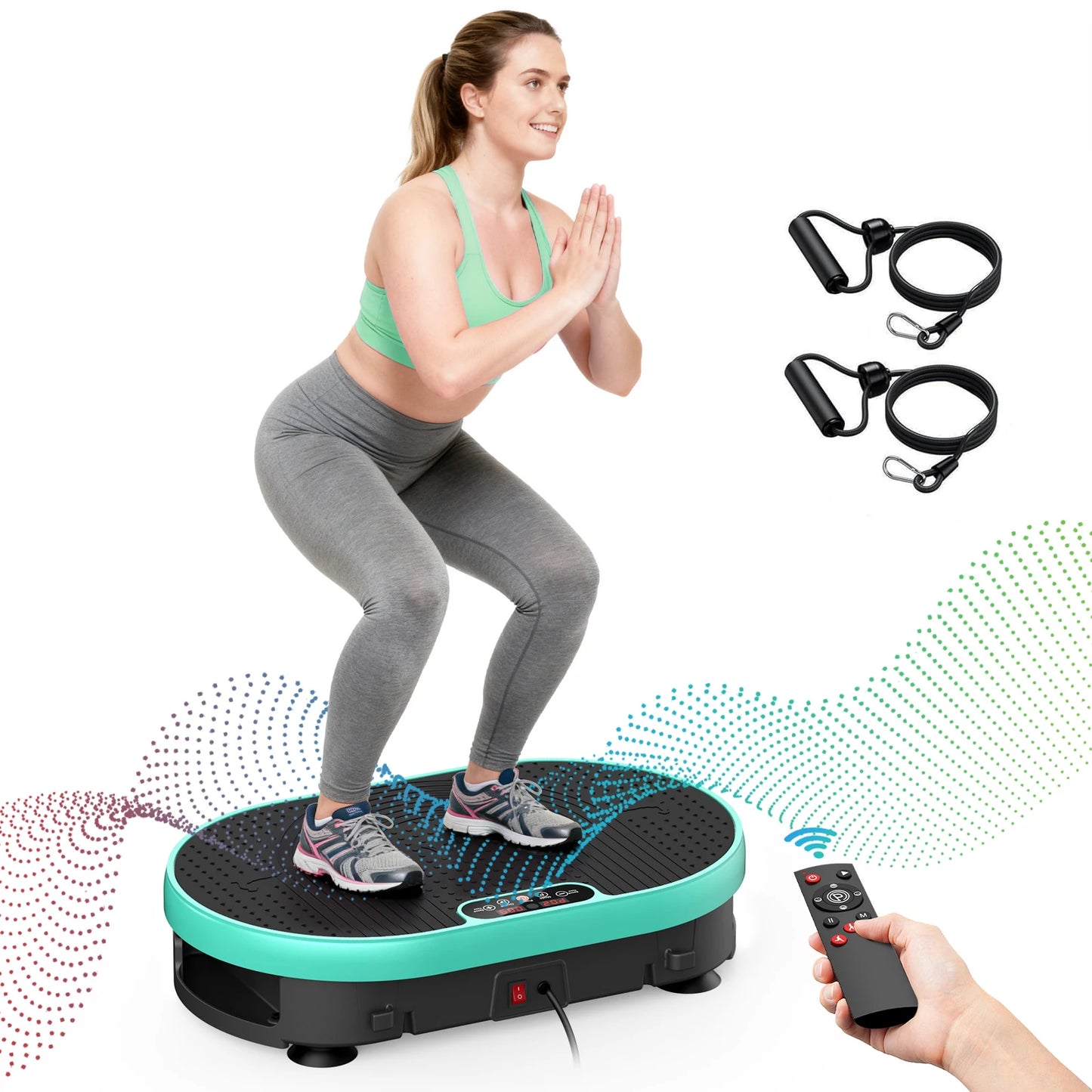 Vibration Plate Whole Body Exercise Machine Remote Control 120 Levels