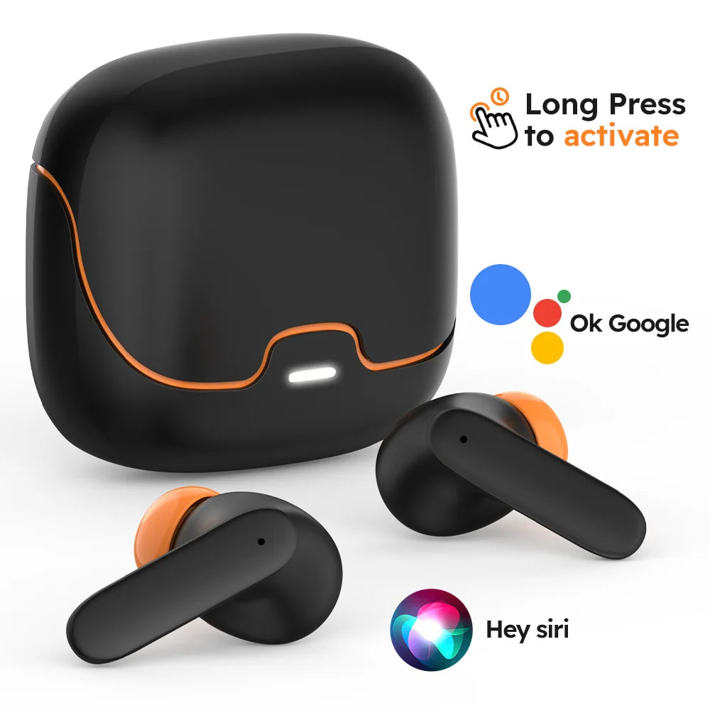 Jogrytece Bluetooth 5.4 TWS Earphones With ENC Noise Cancelling