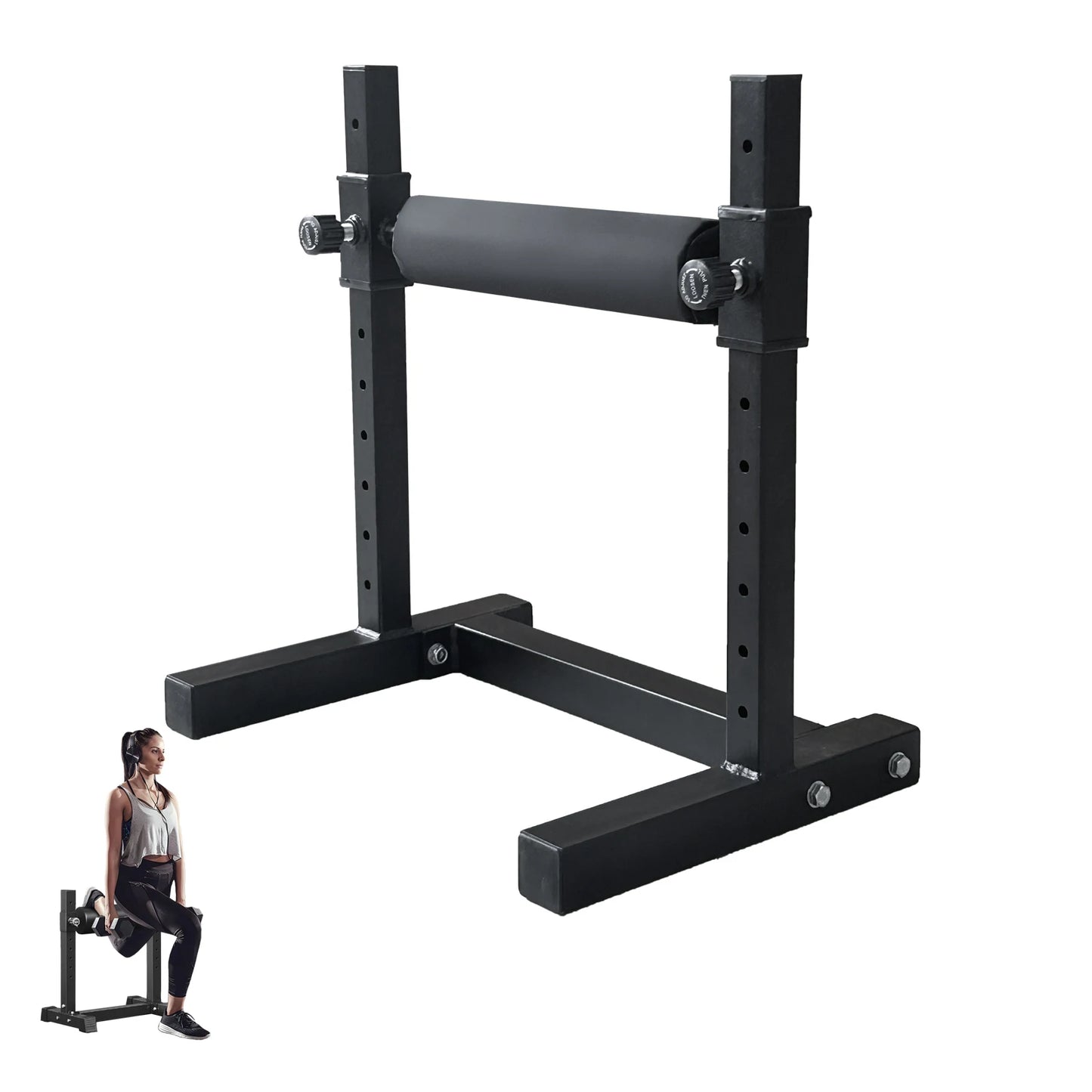 MARSAFIT Single Leg Squat Stand With Adjustable Height Home Gym