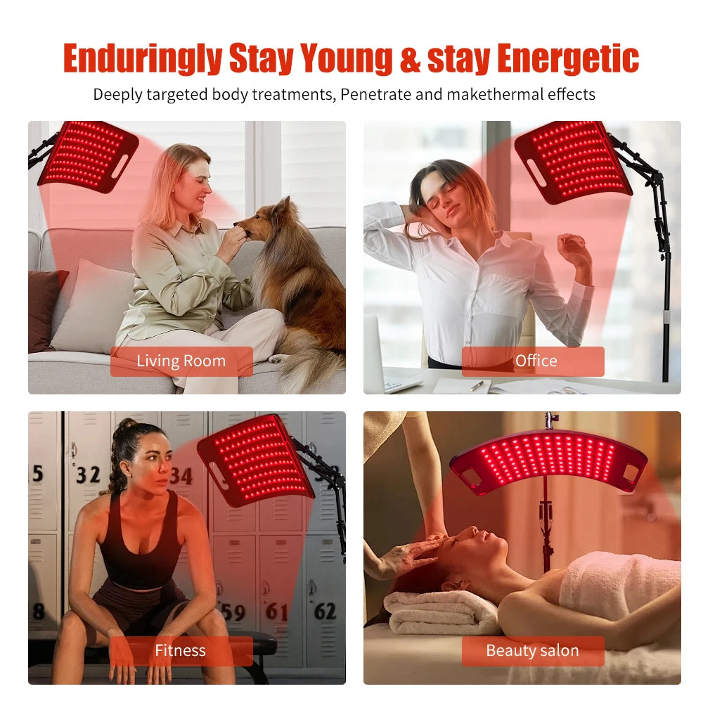 Light Therapy Panel For Face And Body Near Infrared Stand