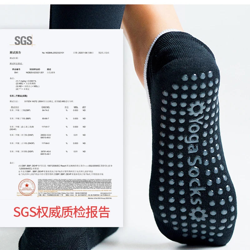 Women Anti Slip Yoga Socks Breathable Gym Fitness Training